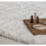 Fluffy Vloerkleed Crème - Organische vorm - 190 x 275 cm