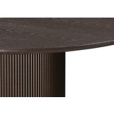 Eettafel Woodville | Bruin Eiken Fineer - Rond Ø 130 cm