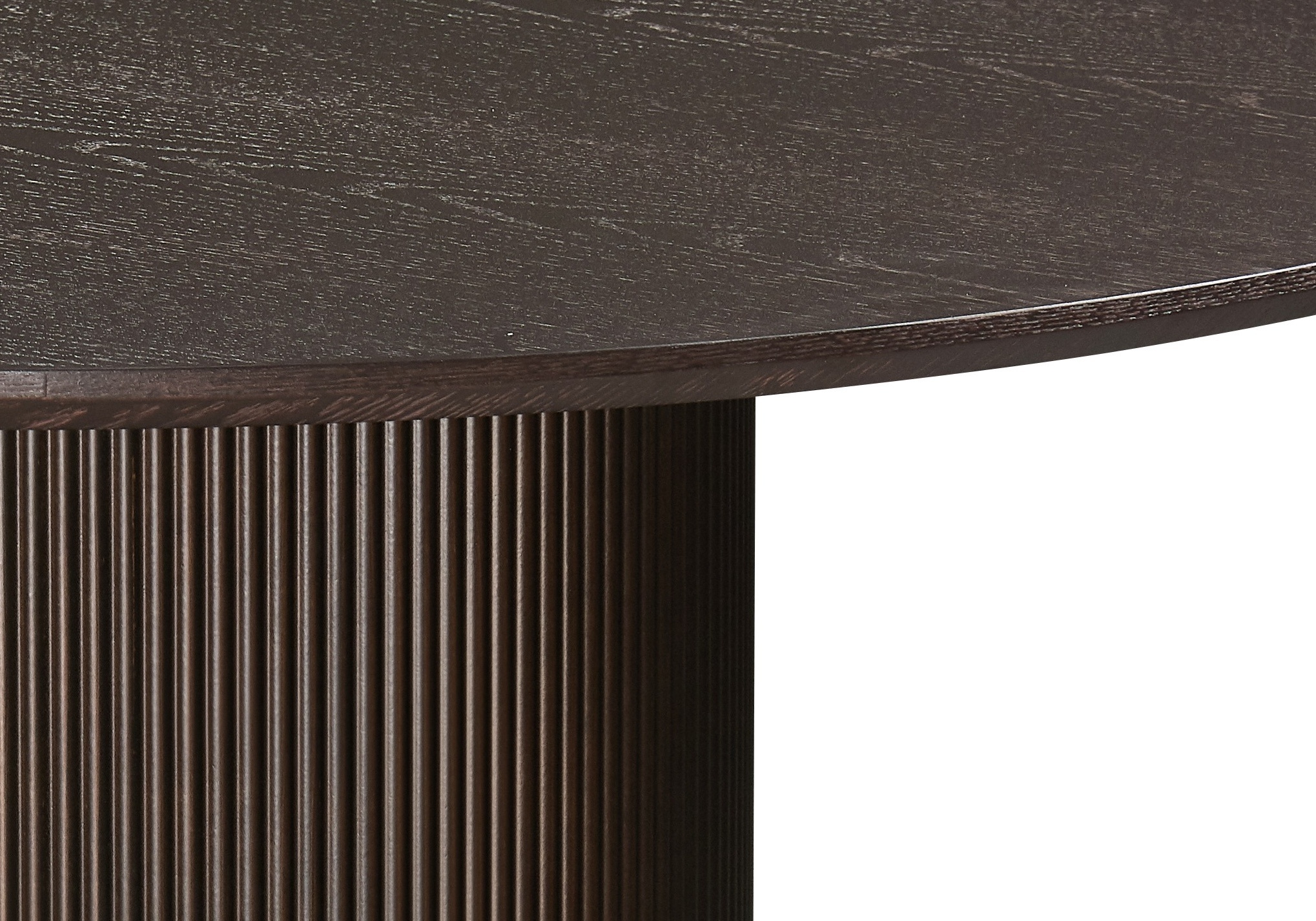 Eettafel Woodville | Bruin Eiken Fineer - Rond Ø 130 cm