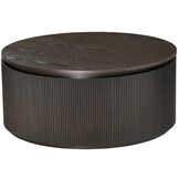 Salontafel Woodville Bruin Eiken Fineer | Ø100 cm