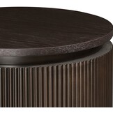 Bijzettafel Woodville | Bruin Eiken Fineer - Rond