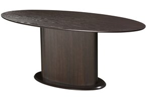 Eettafel Woodville | Bruin Eiken Fineer - Ovaal