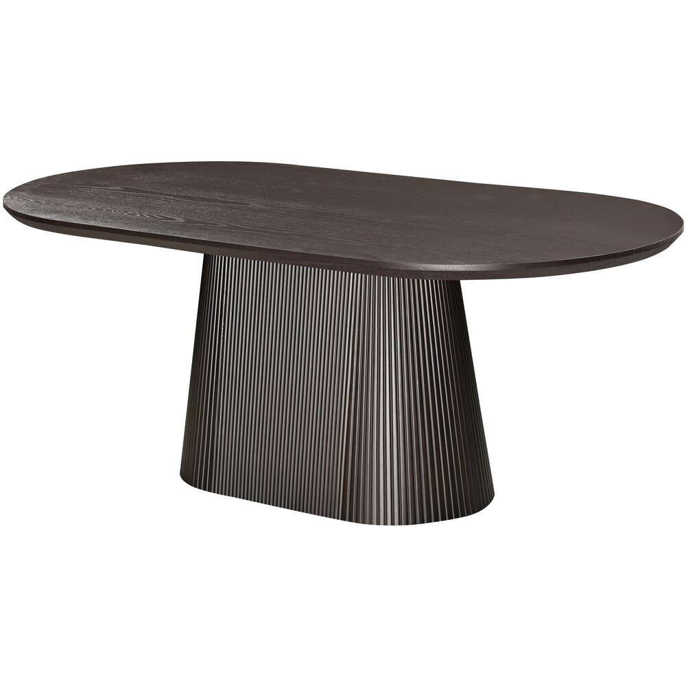 Eettafel Woodville | Bruin Eiken Fineer - Deens ovaal - Bazaaronline