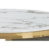 Salontafel Doblo marmer wit / goud