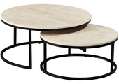 Salontafel Travertino - set van 2