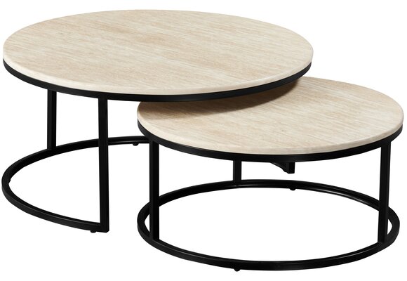 Salontafel Travertino - set van 2