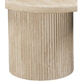 Salontafel Carrara | Organisch Travertin | 3 poten rond