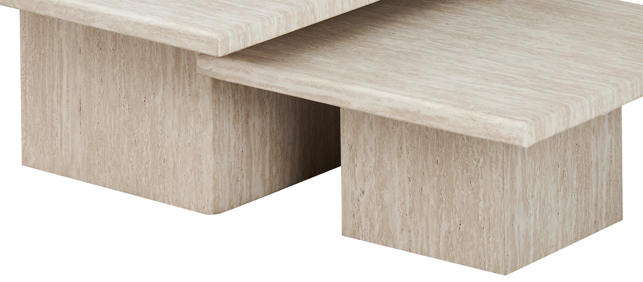 Salontafel Carrara | Set van 2 Travertin