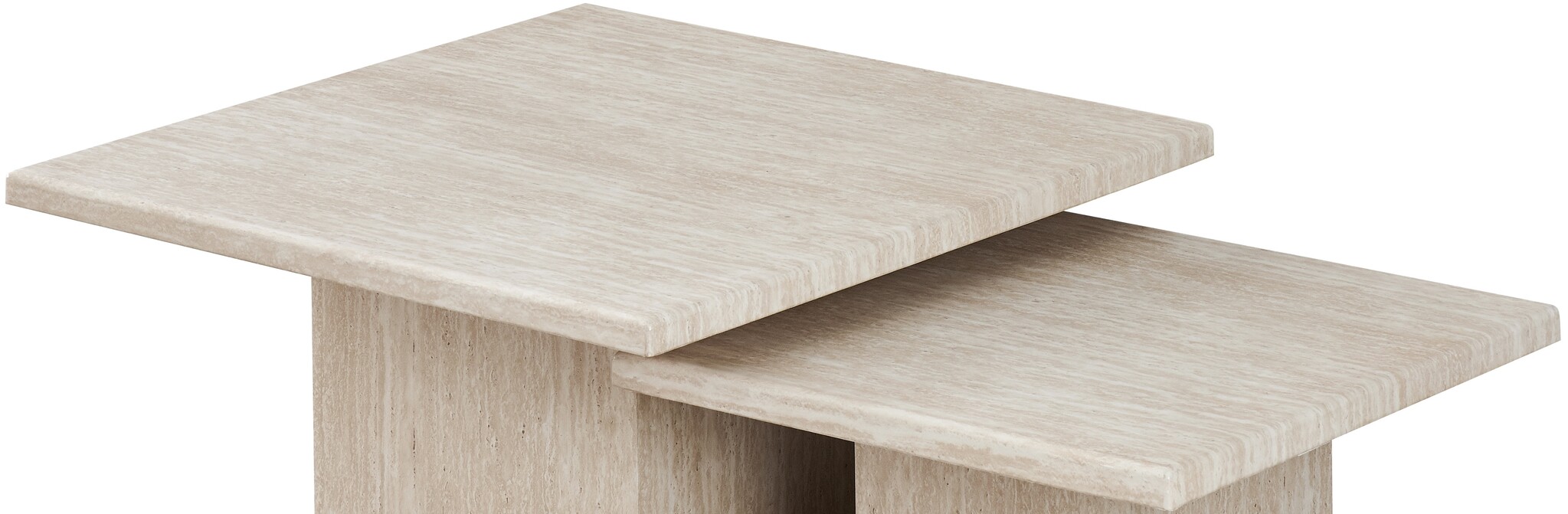 Salontafel Carrara | Set van 2 Travertin