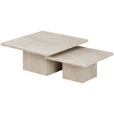 Salontafel Carrara | Set van 2 Travertin