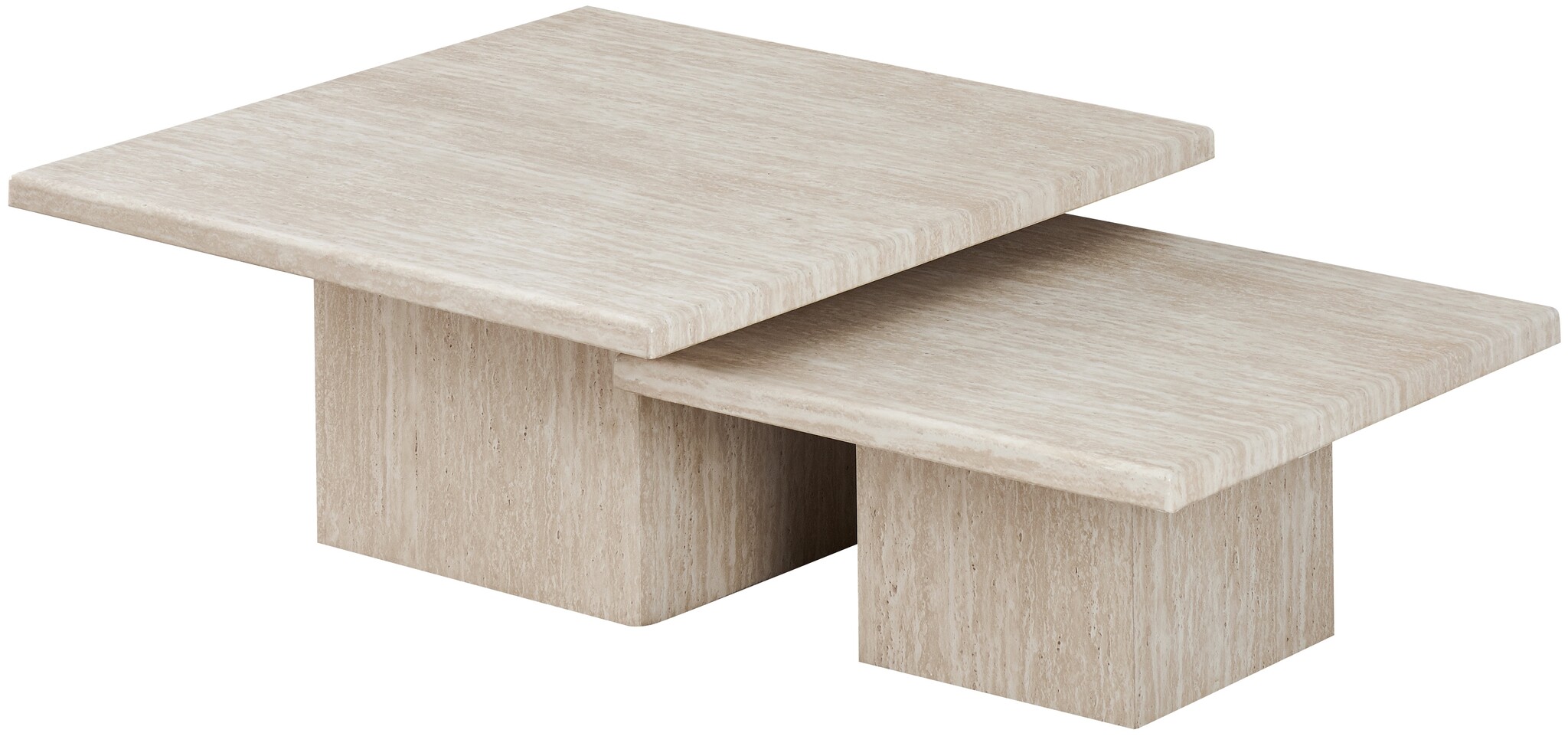 Salontafel Carrara | Set van 2 Travertin