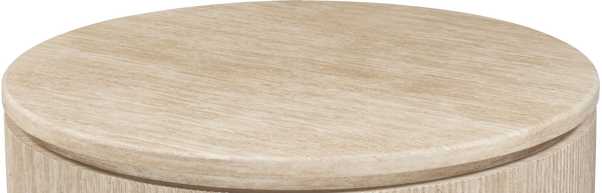 Salontafel Carrara - Travertin | Rond - Ø 100 x 45 cm