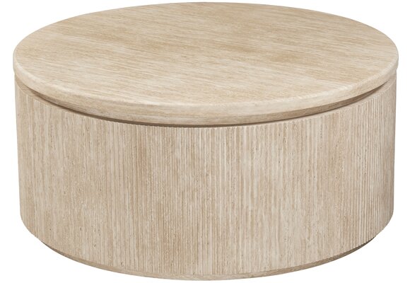 Salontafel Carrara - Travertin | Rond