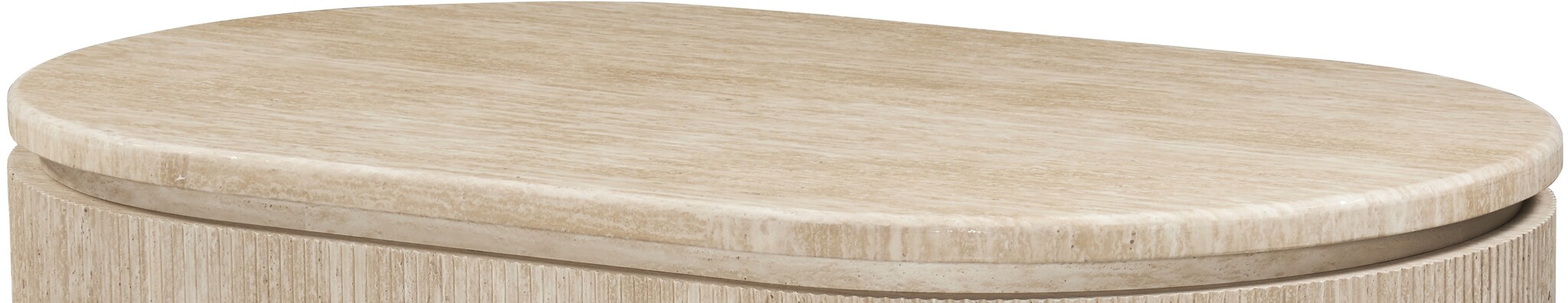 Salontafel Carrara - Travertin| Ovaal - 130 x 80 cm