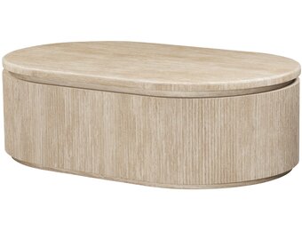 Salontafel Carrara - Travertin | Ovaal