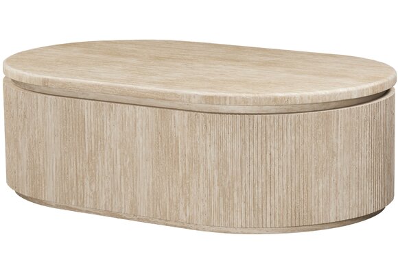 Salontafel Carrara - Travertin | Ovaal