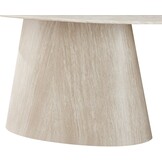 Eettafel Carrara - Travertin | Ovaal | Poot Cilinder Ovaal