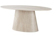 Eettafel Carrara - Travertin | Ovaal