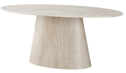 Eettafel Carrara - Travertin | Ovaal
