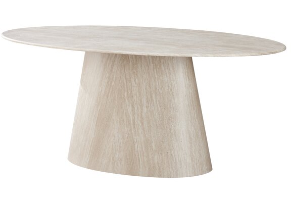 Eettafel Carrara - Travertin | Ovaal