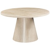 Eettafel Carrara | Rond | Poot Cilinder Rond