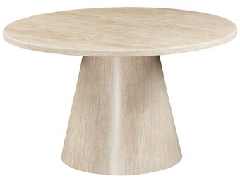 Eettafel Carrara - Travertin | Rond