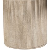 Eettafel Carrara - Travertin | Rond - Geribbeld