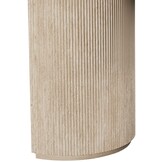 Eettafel Carrara - Travertin | Ovaal - Geribbeld