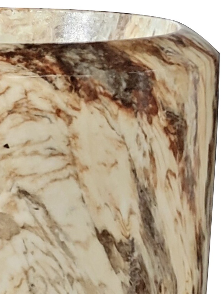 Pot Melly | Bruin Marmer - D40 H90