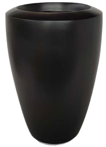 Pot Melly | Mat Zwart - D25 H36 cm