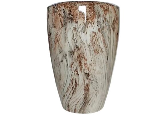 Pot Melly | Bruin Marmer - D25 H36