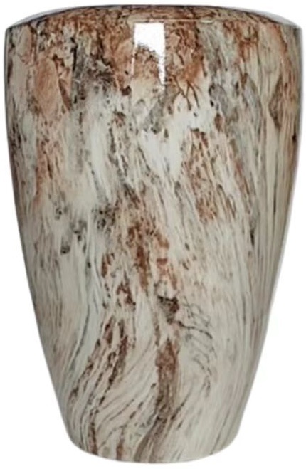 Pot Melly | Bruin Marmer - D25 H36 cm