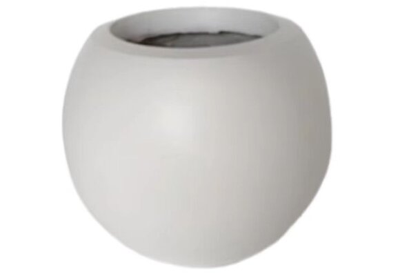 Pot Luna | Mat Wit - Rond - D25 H22
