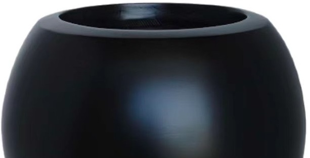 Pot Luna | Mat Zwart - Rond - D25 H22