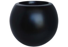 Pot Luna | Mat Zwart - Rond - D25 H22