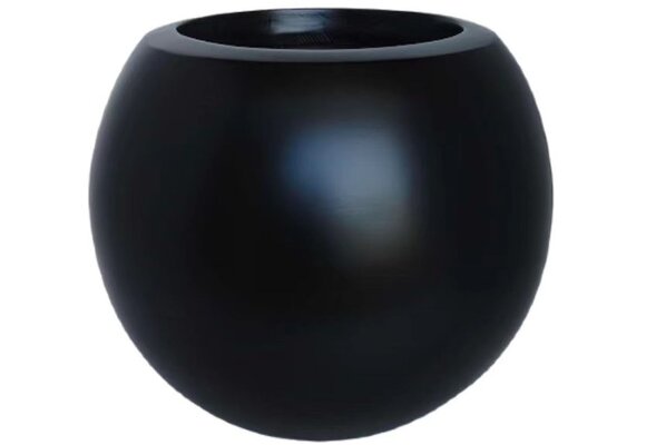 Pot Luna | Mat Zwart - Rond - D25 H22