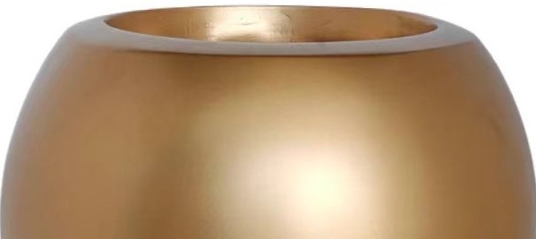 Pot Luna | Mat Goud - Rond - D25 H22 cm