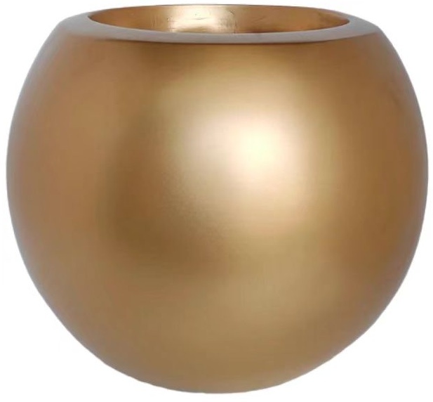 Pot Luna | Mat Goud - Rond - D25 H22 cm