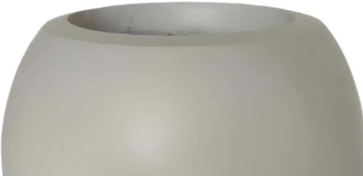 Pot Luna | Mat Cream - Rond - D25 H22 cm