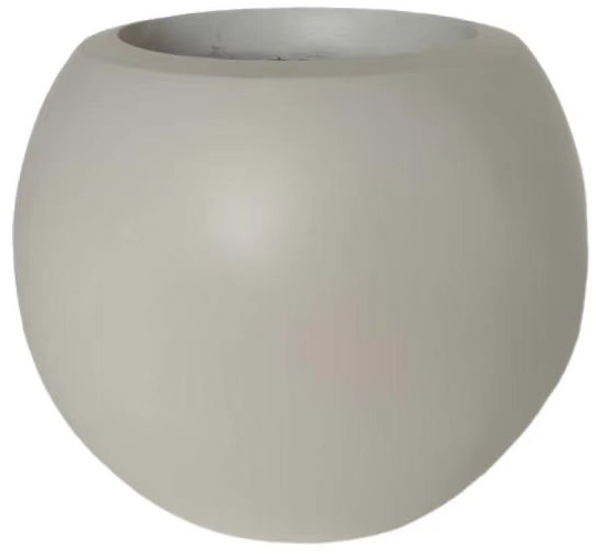 Pot Luna | Mat Cream - Rond - D25 H22 cm