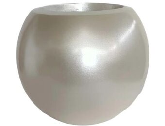 Pot Luna | Pearl White - Rond - D25 H22