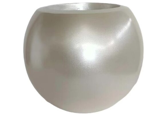 Pot Luna | Pearl White - Rond - D25 H22