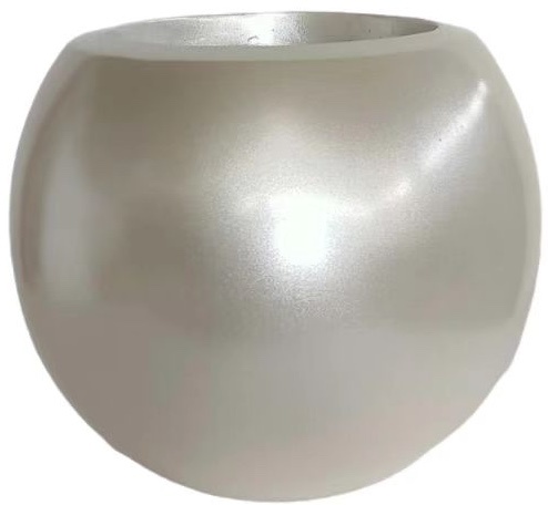 Pot Luna | Pearl White - Rond - D25 H22 cm