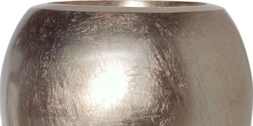 Pot Luna | Koper Bladzilver - Rond - D25 H22 cm