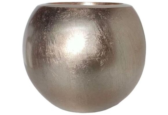 Pot Luna | Koper Bladzilver - Rond - D25 H22