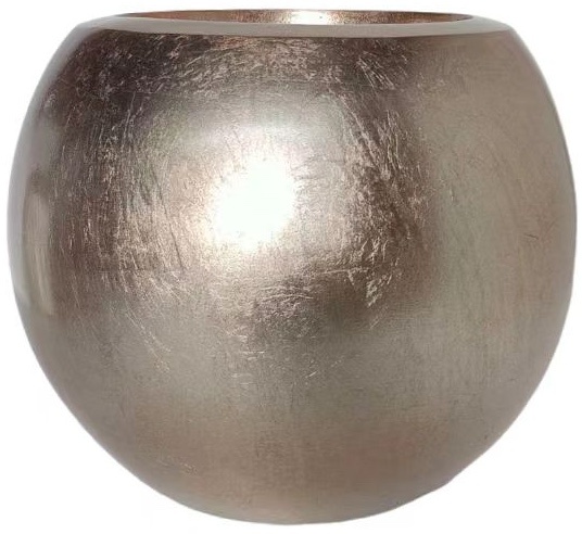 Pot Luna | Koper Bladzilver - Rond - D25 H22 cm