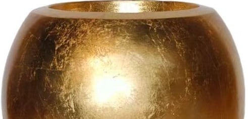 Pot Luna | Goud Bladzilver - Rond - D25 H22 cm