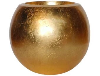 Pot Luna | Goud Bladzilver - Rond - D25 H22