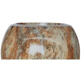 Pot Luna | Bruin Marmer - Rond - D25 H22 cm