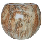 Pot Luna | Bruin Marmer - Rond - D25 H22 cm